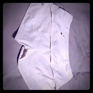 Lululemon White Athletic Shorts
